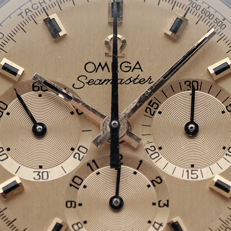Omega Seamaster 145.016 18k gold chronograph