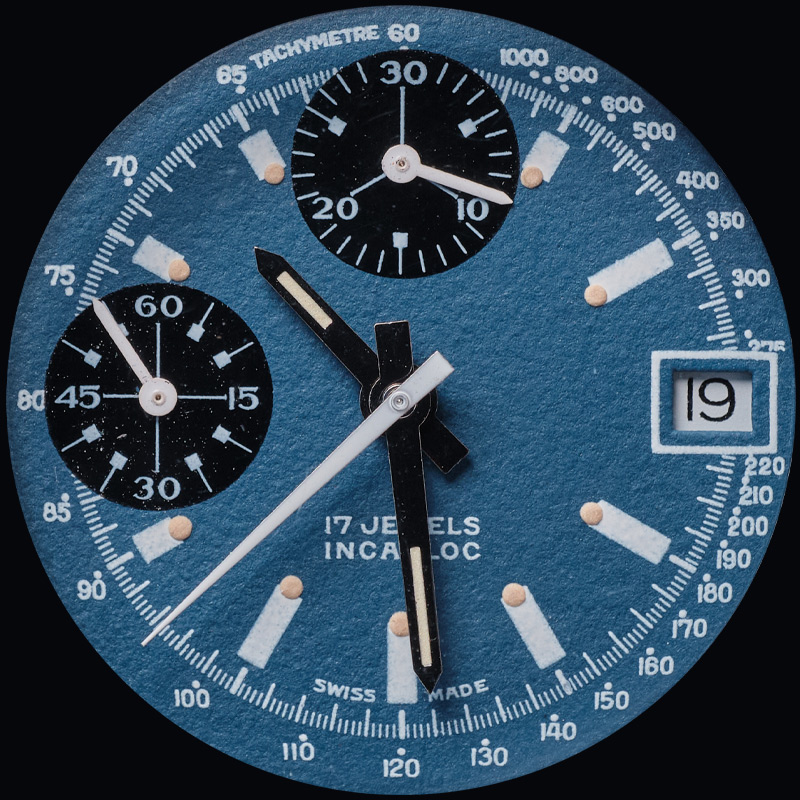 Prototype Paul Newman chronograph blue dial
